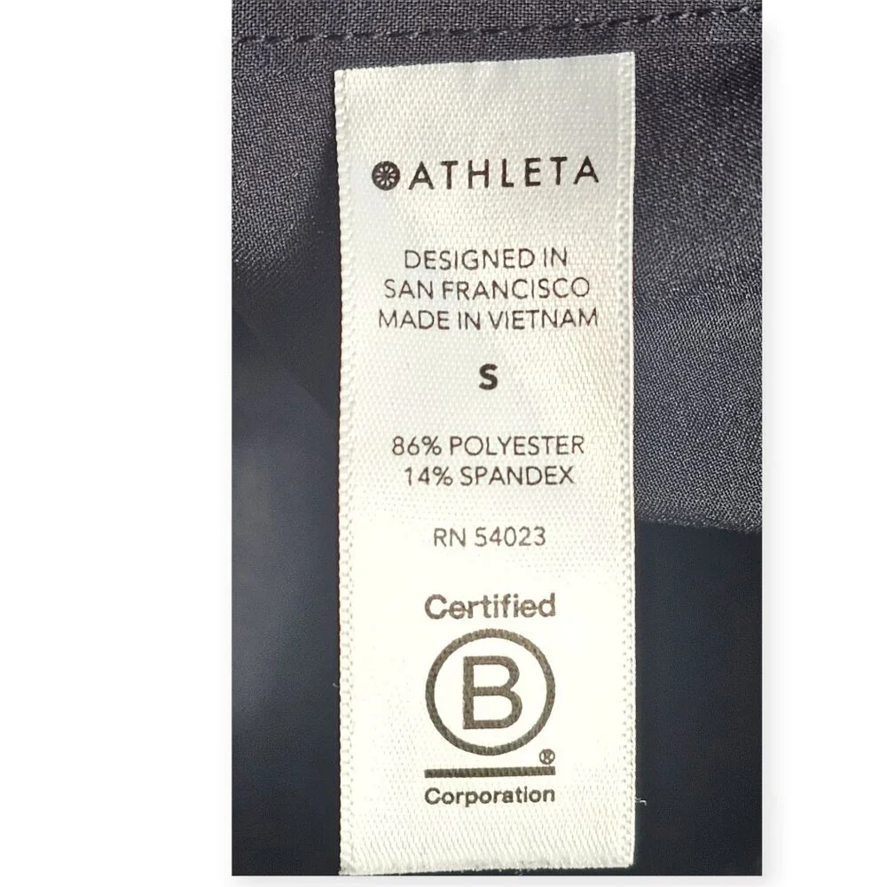 Athleta Black Performance Tank Top - Women's Small - Ribbed Trim - Picture 8 of 10